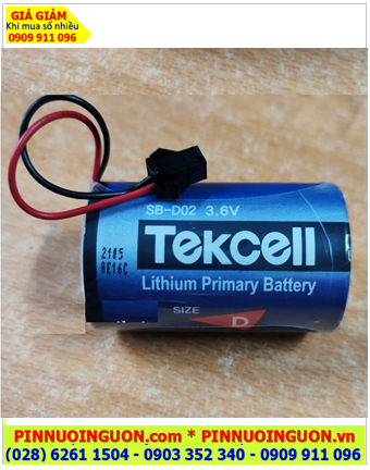 Tekcell SB-D02 (Zắc Đen); Pin nuôi nguồn Tekcell SB-D02 lithium 3.6v D 19000mAh _Xuất xứ Hàn Quốc